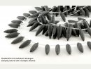 Onyx Strang - Maiskolben-Form, 10x32 mm, matt schwarz /5021