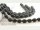 Lava Strang - Olivenform 25x18 mm schwarz, Länge 41 cm /5081