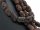 Pierced lava stones for jewellery, rectangular cushions