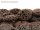 Cordon - Lave, coussins ovales 30 x 40 mm marron, longueur 41 cm /5154