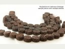 Cordon - Lave, disque 14 x 25 mm marron, longueur 40 cm /5158