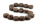Cordon - Lave, disque 14 x 25 mm marron, longueur 40 cm /5158