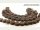 Cordon - Lave, disque 14 x 25 mm marron, longueur 40 cm /5158