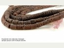Lava strand - tubes 13x18 mm brown, length 40 cm /5163
