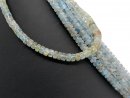 Light blue, pierced, large aquamarine beads