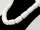 Cordon - Corail, blanc, cylindres facett&eacute;s, 16mm, 40cm /5388