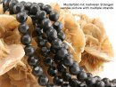 5707/ Onyx strand -  partly faceted, 16 mm - 39 cm