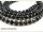 5707/ Onyx strand -  partly faceted, 16 mm - 39 cm