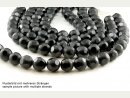 5708/ Onyx strand - partly faceted, 18 mm - 39 cm