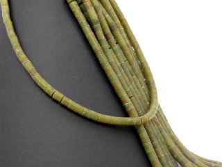 Serpentin Strang - Walzen 6x6 mm moosgrün, Länge 39 cm/6009