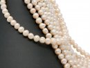 7109/ Culture Pearl strand - baroque, pale rose, 9 mm - 38 cm