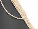 Culture pearl strand - baroque 4x5 mm apricot, length...