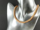 7264/ Culture Pearls strand - button, golden-brown 4x6 mm