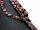 7343/ Biwa Pearls strand - red, 12x15 mm - 39 cm