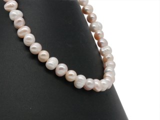 Culture pearl strand - baroque 9x11 mm multicolor, 40 cm /7469