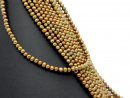 7533/ Cultured pearls strand - brown, 5 mm - 38,5 cm