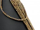 Culture pearl strand - baroque 5x6 mm brown, length 36 cm...