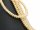 Cordon de perle de culture - bouton 8x11 mm jaune clair, longueur 39 cm /7602