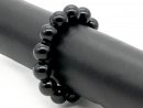8677/ Bracelet - shell pearl, 14 mm, black