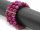 8693/ bracelet - three rowed, pink agate