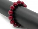 Bracelet - perles de coquillage, 14mm, cerise /8903