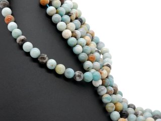 Colorful amazonite beads