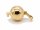 Ball clasp - gilded 925/-silver, 15 mm /3059
