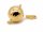 Ball clasp - gilded 925/-silver, 15 mm /3059
