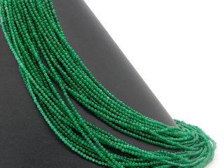 Green, small agate beads
