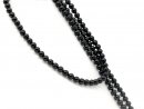 Tourmaline strand - black, 6 mm - 39 cm /1518