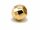 Faceted, pierced, gold-plated silver bead