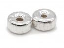 925er Silber Bead - Rondell 10 mm - 2 Stk/Tüte