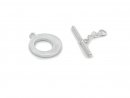 Toggle clasp - 15 mm, 925/-silver /3077