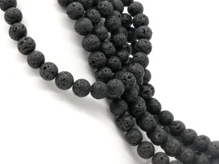 5101/ Lava strand - 12 mm black - 40 cm