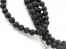 Coussins de lave noirs ajourés pour bijoux