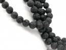 Coussins de lave noirs ajourés pour bijoux