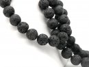 Coussins de lave noirs ajourés pour bijoux
