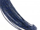 Cordon - Lapis, 2mm, rehauss&eacute; de couleur, bleu /2206