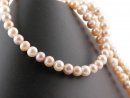Culture pearls strand - near round 8 mm multicolor, 39.5...