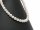 Cordon de perle de culture - presque ronde 9 mm blanc, longueur 40,5 cm /7628