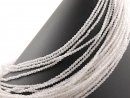 Moonstone strand - spheres 3 mm white, length 39 cm /1665