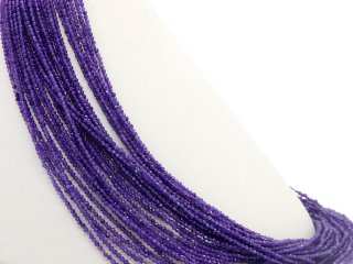 Achat Strang - facettiert, violett, 2 mm - 37,5 cm/2149