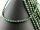 Culture pearl strand - baroque 5x6 mm fir green, length 40 cm /7586