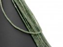 Cordon - Serpentine, 3mm vert foncé, 40cm /6038
