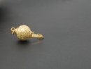 0678/ 925/- silver ball clasp - gold plated, rough...
