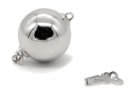 Fermoir de type boule - 16 mm, poli /3046