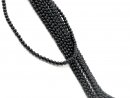 2175/ tourmaline strand - black, 4 mm - 39,5 cm