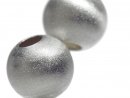 925er Silber - Kugel, gebürstet, 10 mm /3157