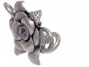 Fermoir crochet - 925 argent, rose /3285