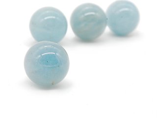 Large, blue aquamarine ball